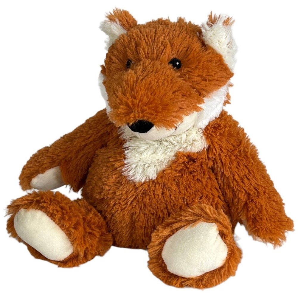 Intelex Warmies Large Fox Plush 9”‎ Sitting Stuffed Animal Toy Microwave Sensory